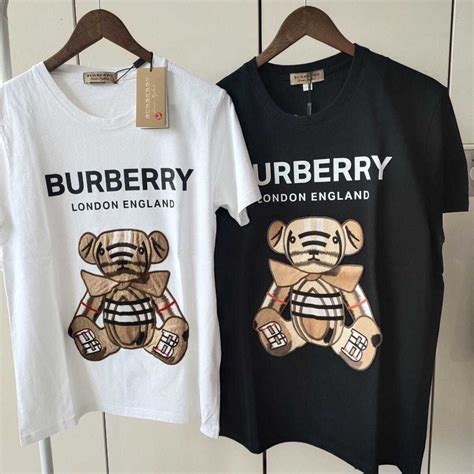 burberry bear tee|Burberry shirt men sale.